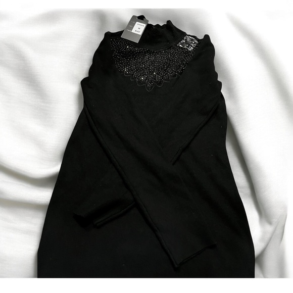 Black embellished sweater - Picture 1 of 4